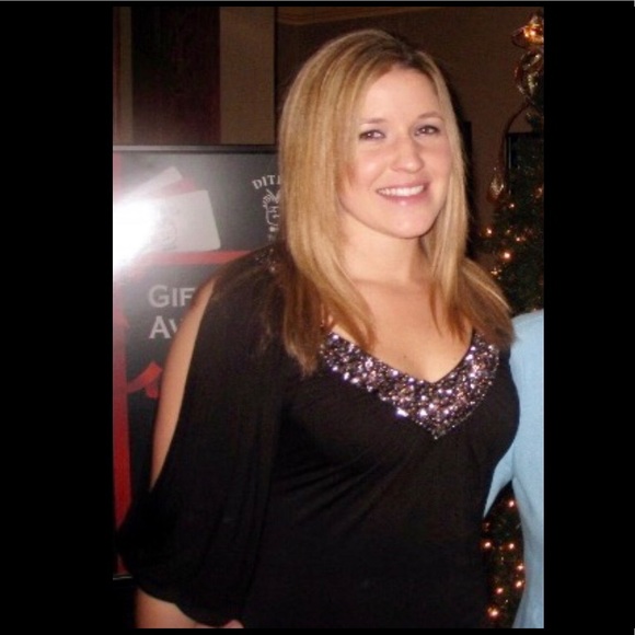 Nu by Mark Anthony bejeweled split-sleeve top - Picture 6 of 6